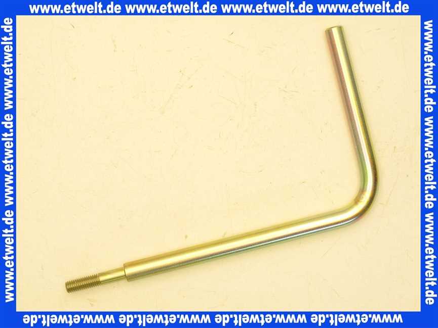 10900000577 Weishaupt Gewindestange M8 x 208 x 123 90 Grad