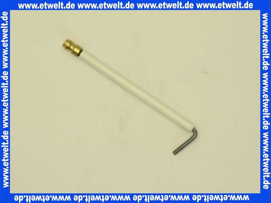 13210114037 Weishaupt Zündelektrode Isolator 6 x 80