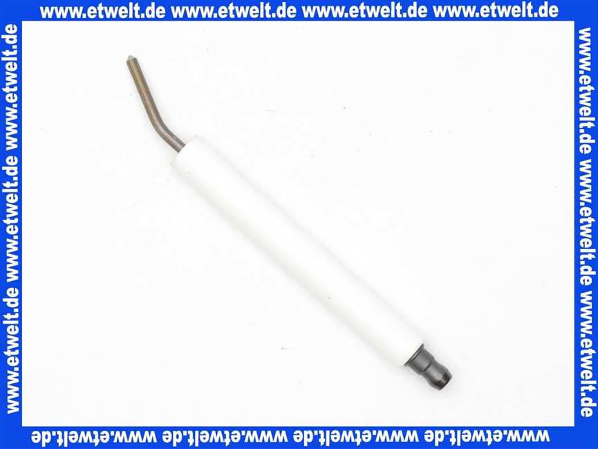 14121310107 Weishaupt Zündelektrode Kanthal A1 Isolator 11x80