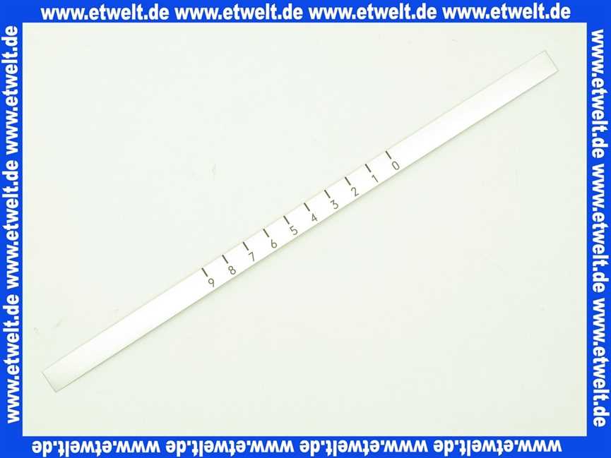 21137315107 Weishaupt Skalenband 0,1 x 10 x 232 Alu selbstklebend Schrift gedruckt schwarz
