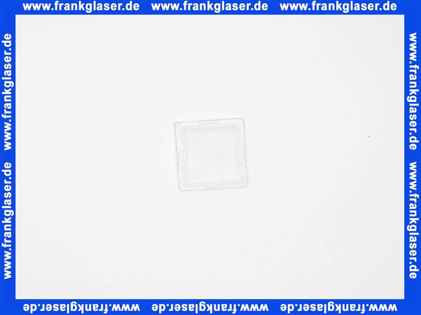 21140417027 Weishaupt Schauglas 33 x 33 x 6 glasklar