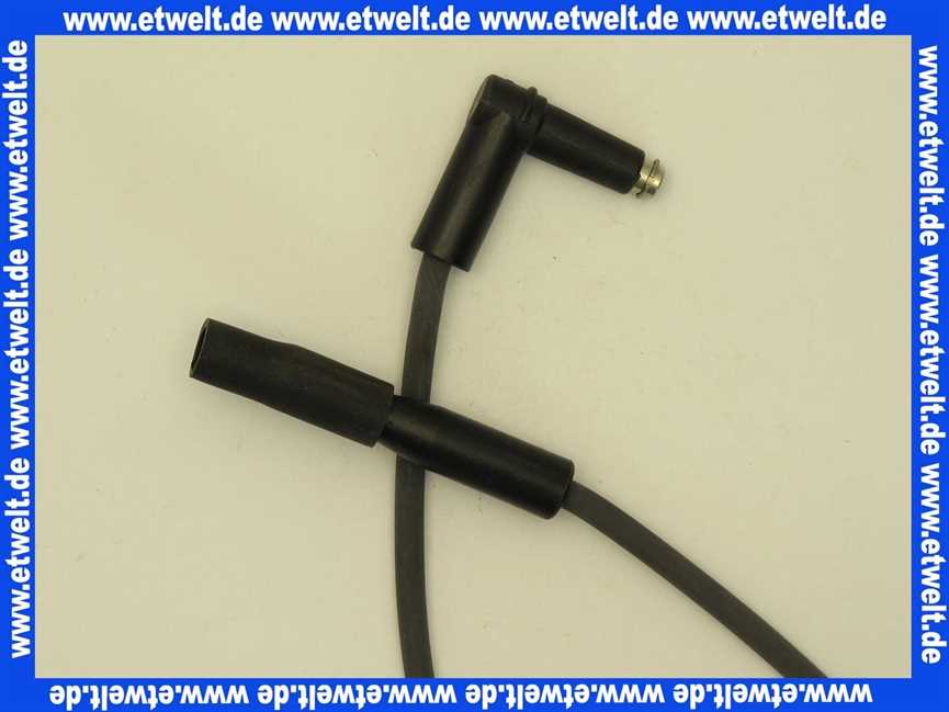 23005011052 Weishaupt Zündleitung WG5, WL5 470 mm lang TPE 100 mm verlängert