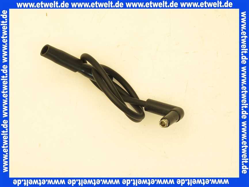 23005011072 Weishaupt Zündleitung WG5/WL5 470 mm lang um 100 mm verlängert, silikonfrei