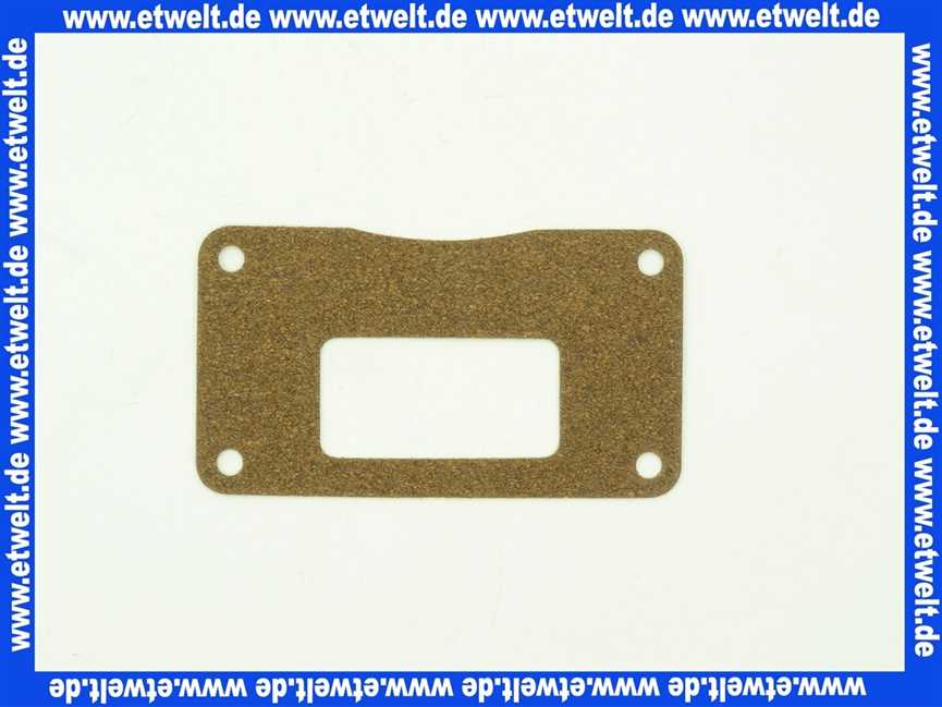 23220025137 Weishaupt Dichtung für Drosselgehäuse WG20 45x81x1 Gummikork TS1028-NBR braun, DVGW