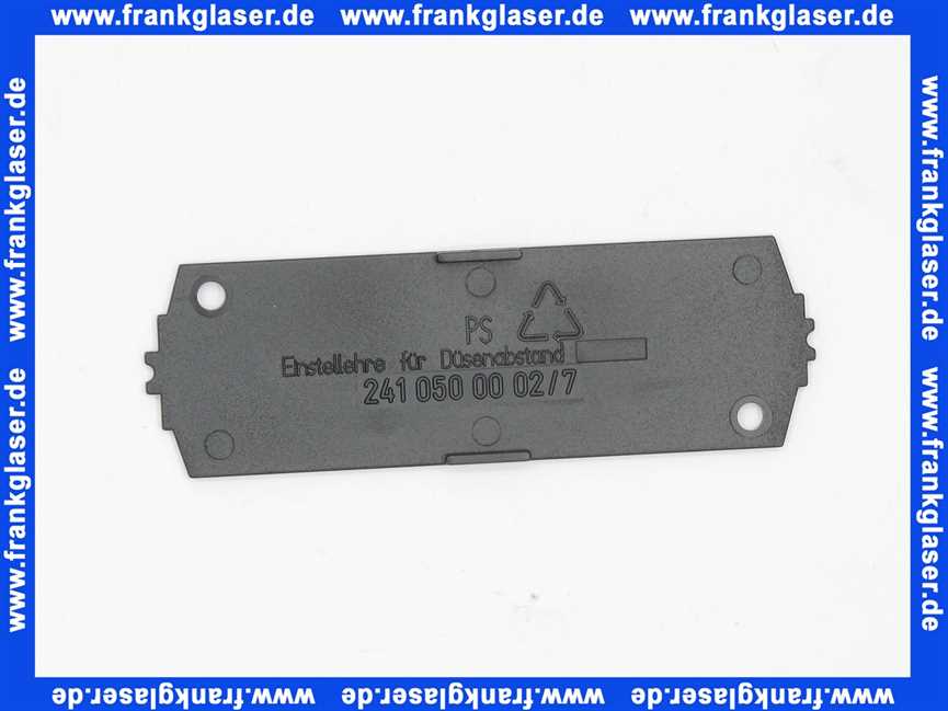 24105000027 Weishaupt Einstell-Lehre W5 bis W20 für Düsenabstand