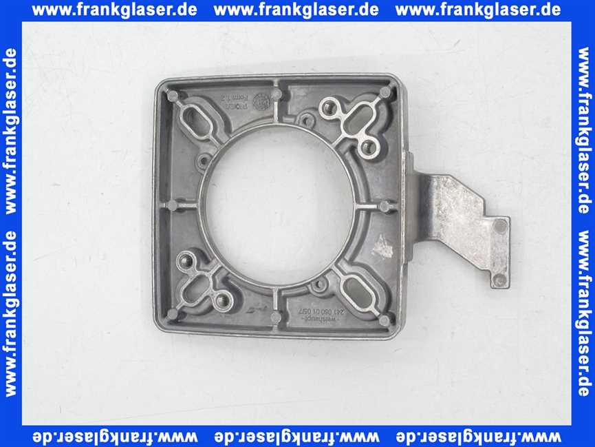 24105001057 Weishaupt Brennerflansch mit Einhängevorrichtung WL5