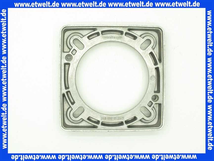24505001237 Weishaupt Brennerflansch WL5-PA D80/90