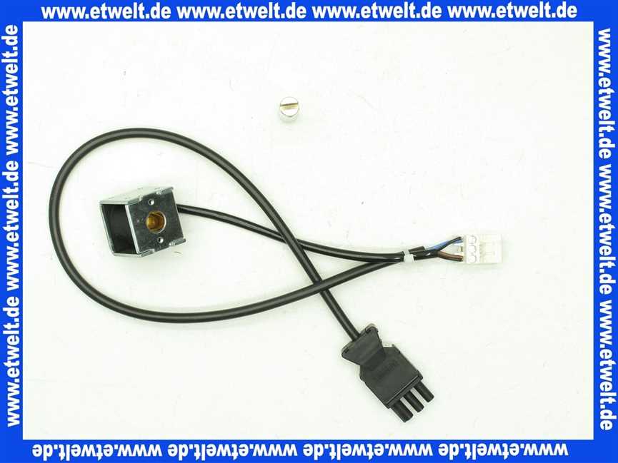 24505012092 Weishaupt Magnet komplett für Luftklappe WL5-PB mi mit Steckerkabel Nr. 3, EC-Gebläse/Magne