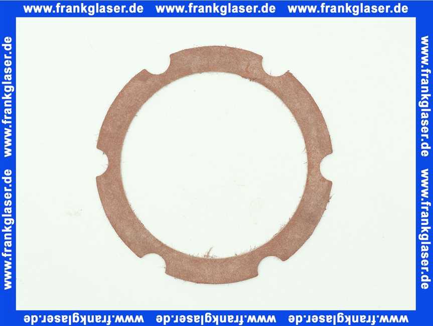 40011050247 Weishaupt Dichtung Flanschrohr 4 mm unten Abgaswärmetauscher WBM-G