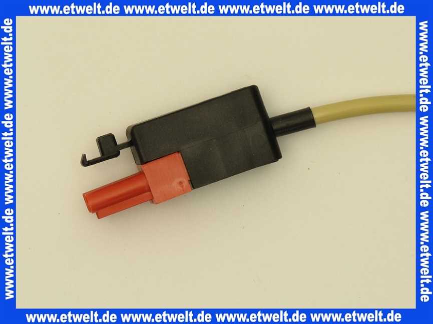 40211022152 Weishaupt Kesselfühler QAZ 21 mit Steckerteil Nr. 7 ROT, 1500 mm lang