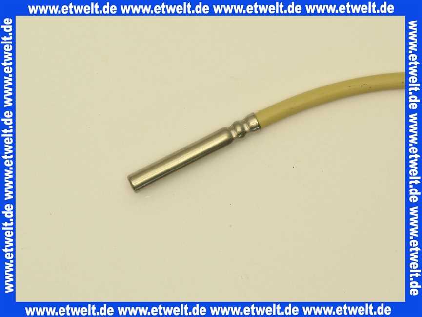 40211022152 Weishaupt Kesselfühler QAZ 21 mit Steckerteil Nr. 7 ROT, 1500 mm lang