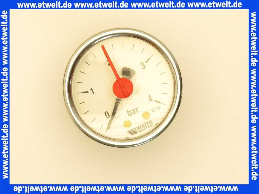 40900005177 Weishaupt Manometer 4 bar