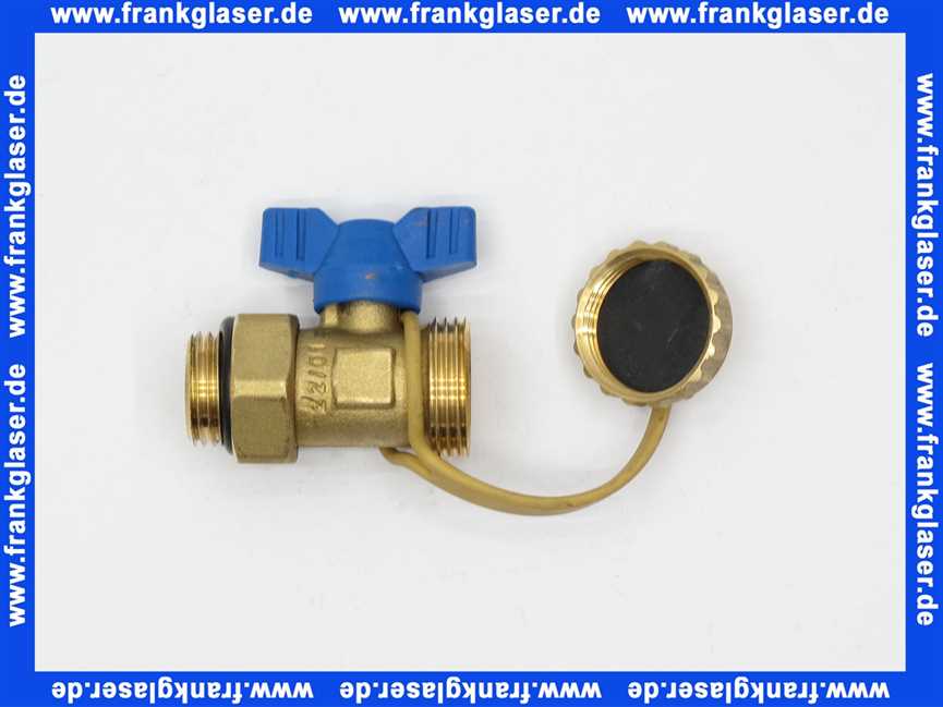 40900013117 Weishaupt Füll- und Entleerhahn G 1/2 mit Verschlusskappe 3/4 und O-Ring