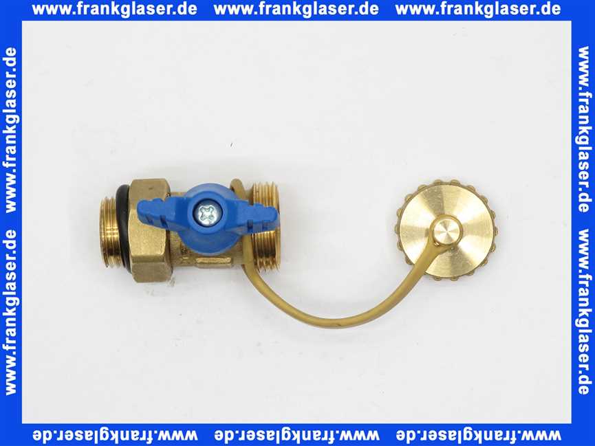 40900013117 Weishaupt Füll- und Entleerhahn G 1/2 mit Verschlusskappe 3/4 und O-Ring