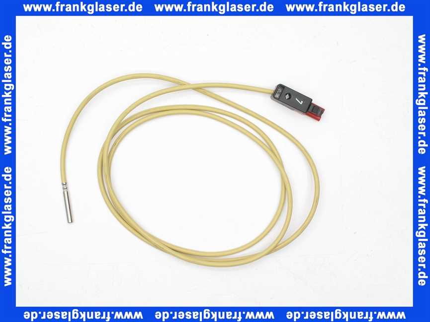 45111022292 Weishaupt Kesselfühler QAZ21 mit Steckerteil Nr. 7 rot, 800 mm lang