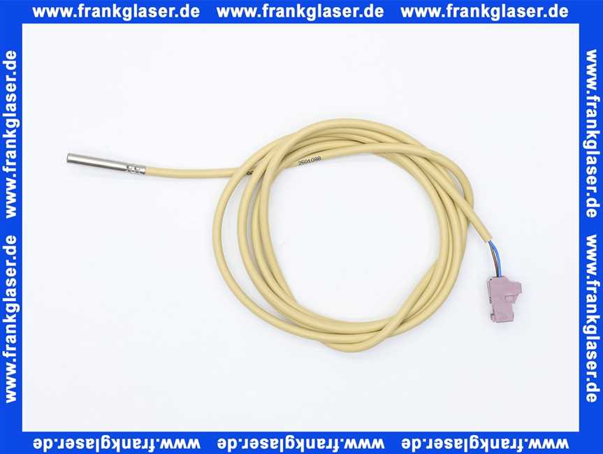 45111022772 Weishaupt Kesselfühler Ni 1000 QAZ 21 mit Stecker Nr. 7 violett Kabellänge 0,9 m