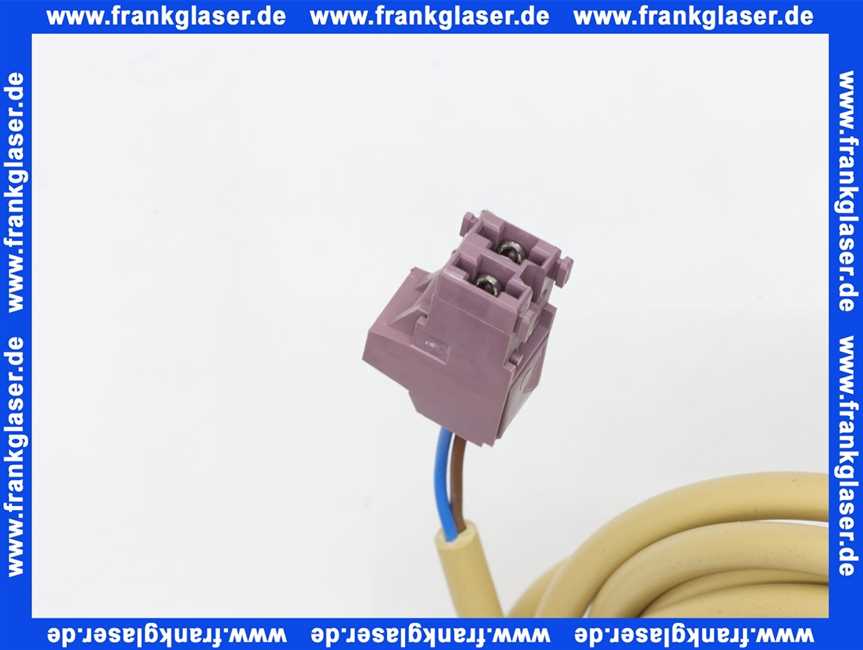 45111022772 Weishaupt Kesselfühler Ni 1000 QAZ 21 mit Stecker Nr. 7 violett Kabellänge 0,9 m