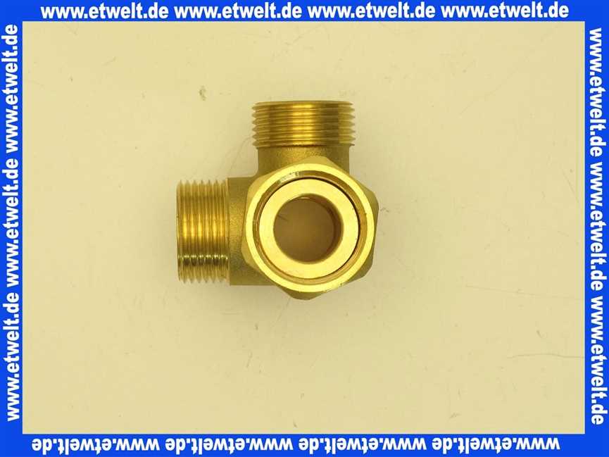 48000007207 Weishaupt T-Stück 3/4Fl. x 3/4AG x 3/4AG x 3/4AG