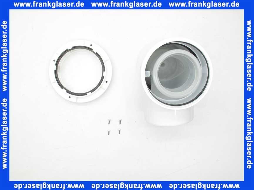 Weishaupt Kesselanschluss-Revisionsbogen DN125/80 weiß, 87* mit integr. Messöffnungen 48000014562