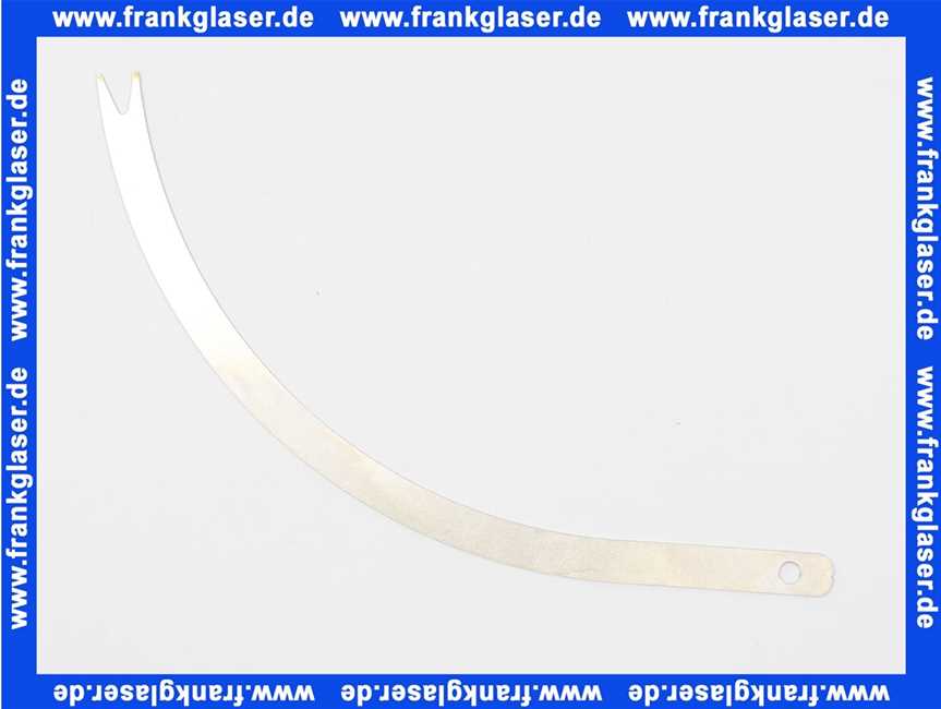48100000747 Weishaupt Reinigungsklinge gebogen Wärmetauscher WTC 15/25/32-A