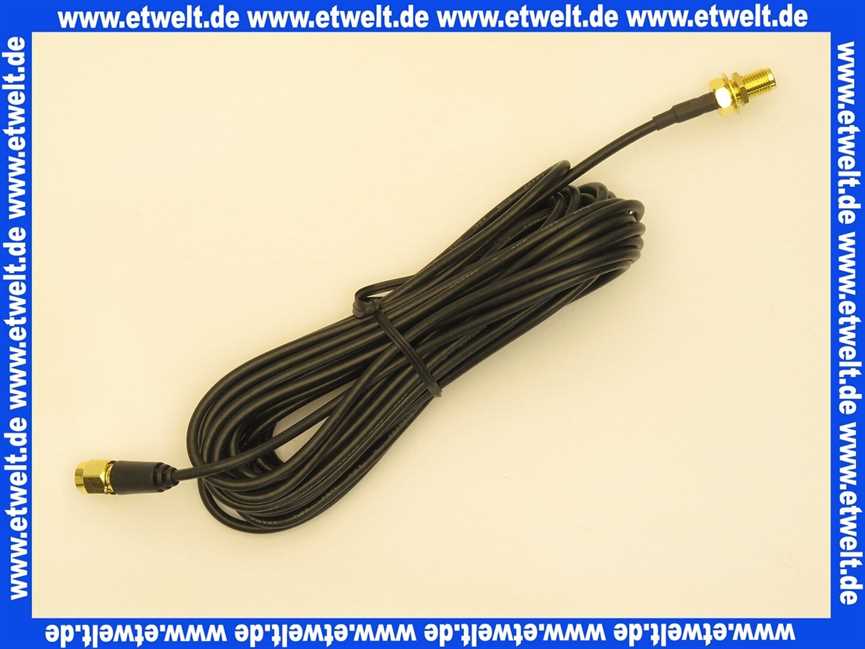 48100001117 Weishaupt Verlängerungsleitung 5 m für GSM- und stationäre Außen-Antenne