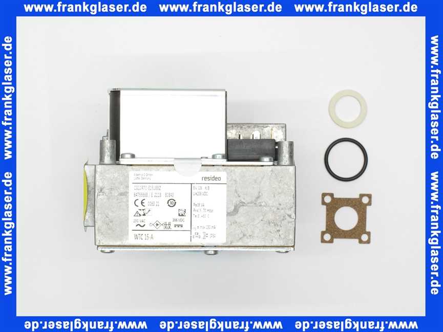 48101130222 Weishaupt Compakt-Gaskombiventil WTC 15-A mit Dichtungen u. O-Ring - Ersatzteil -