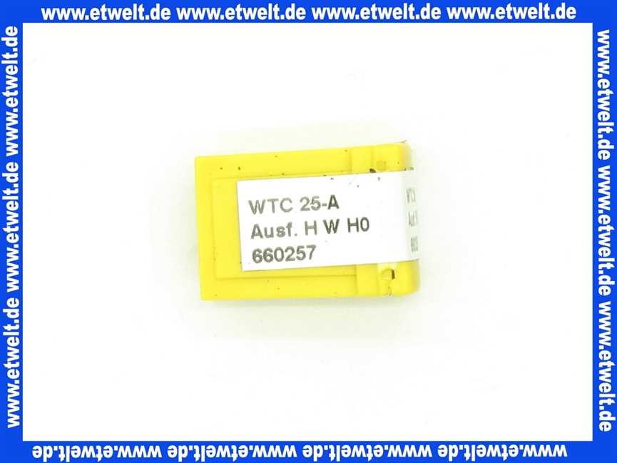 48111122112 Weishaupt Kodierstecker BCC WTC25-A Ausf. H/H-0/W - Ersatzteil -