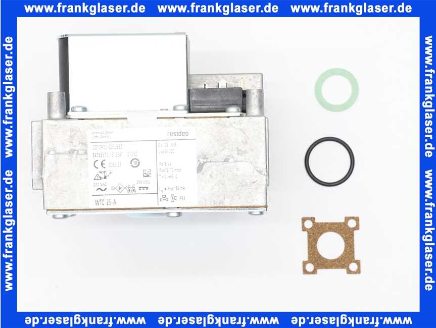 48111130222 Weishaupt Compakt-Gaskombiventil WTC 25-A mit Dichtungen u. O-Ring - Ersatzteil -