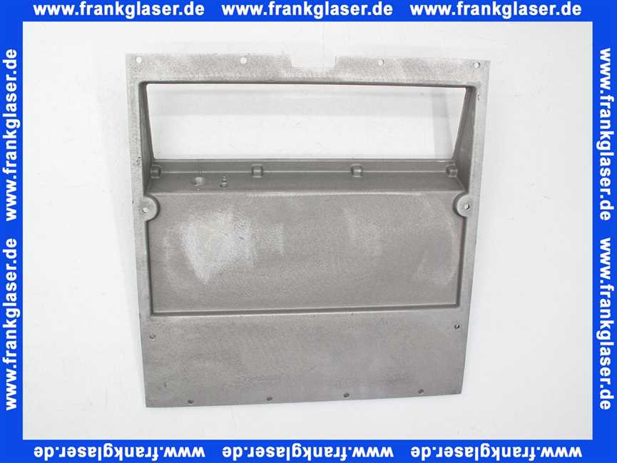 48121130202 Weishaupt Abdeckplatte Wärmetauscher