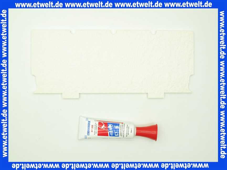 48121130712 Weishaupt Isolierung-Set Abdeckplatte unten