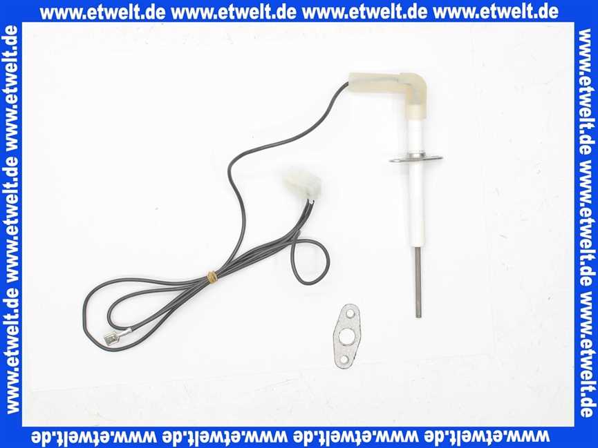 48210130082 Weishaupt Ionisationselektrode WTC-GB-A mit Anschlusskabel und Dichtung - Ersatz -