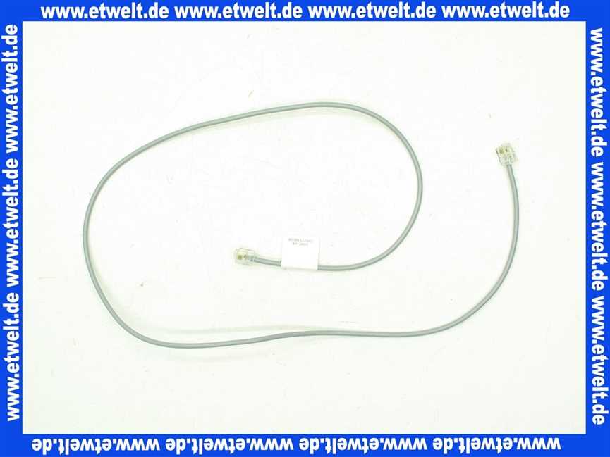 48301122102 Weishaupt Anschlussleitung RJ11 WEM-Systemgerät/ WEM-FAgas ungeschirmt WTC-GW-B