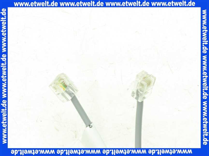 48301122102 Weishaupt Anschlussleitung RJ11 WEM-Systemgerät/ WEM-FAgas ungeschirmt WTC-GW-B