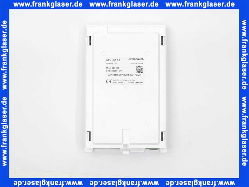 Weishaupt WEM-Systemgerät 2.1 kpl. mit SD-Card -Ersatzteil- 48301122242