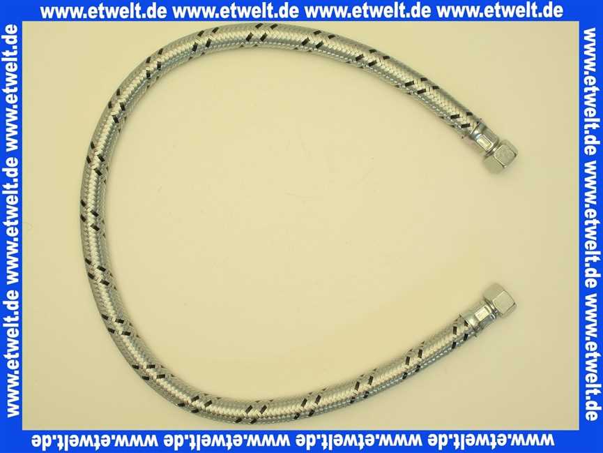 491019 Weishaupt Ölschlauch DN13 1000 mm lang beidseitig Überwurfmutter G 1/2