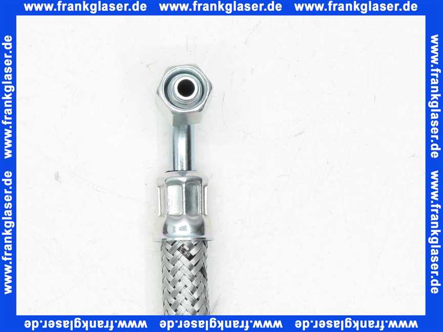 Weishaupt Ölschlauch DN 4, einseitig Rohrbogen AD 6, anders. Überwurfm. G 3/8491125