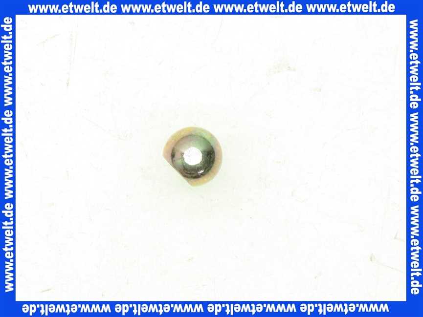 499180 Weishaupt Kugelpfanne A8/M5 DIN 71805 mit 6kt=SW7 mm Sprengring montiert