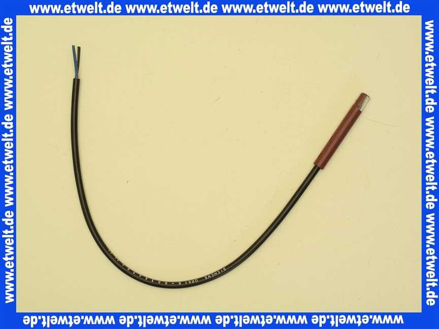 600595 Weishaupt Flammenfühler QRB1B-B036A25A mit Abmantelung 25 mm, ohne Stecker
