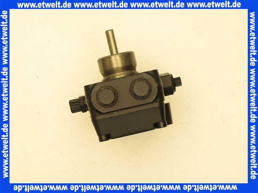 601738 Weishaupt Pumpe ALV30C 9611 4P0500R 4-18 bar Saugleitung m. Verschraubung 6LLR G 1/8A
