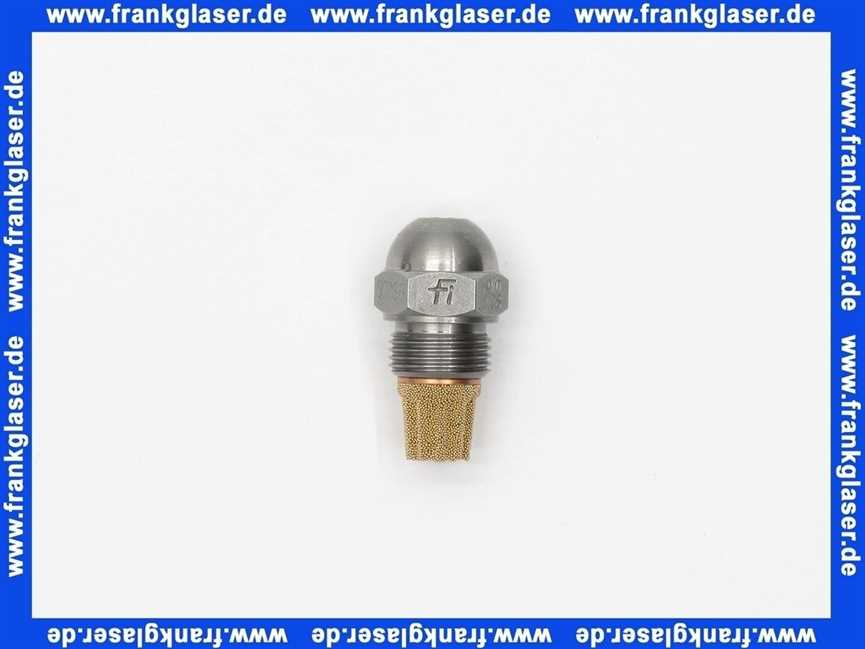 602127 Weishaupt Düse SF 60 2,00 GPH Fluidics Filter aus Drahtgewebe oder Sinterbronze