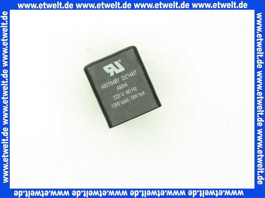 604471 Weishaupt Magnetspule 483764 B7 220V 60Hz 9 Watt zu Magnetventil 121C2323