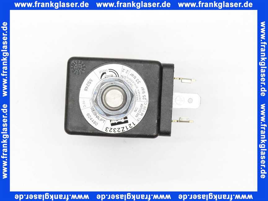 604480 Weishaupt Magnetventil 121Z2323 230V 50Hz / 240V 60Hz 9 Watt IP65 Anschlussgew. G1/8