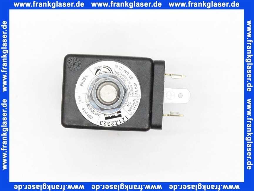 604483 Weishaupt Magnetventil 121Z2323 240V 50Hz 9 Watt IP65 Anschlussgewinde G1/8