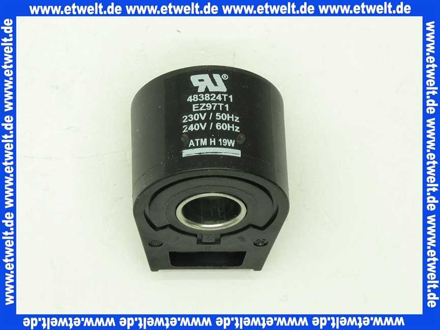 604553 Weishaupt Magnetspule 483824 T1 230V 50Hz 240V 60Hz 19W zu Magnetventil 121K242.,