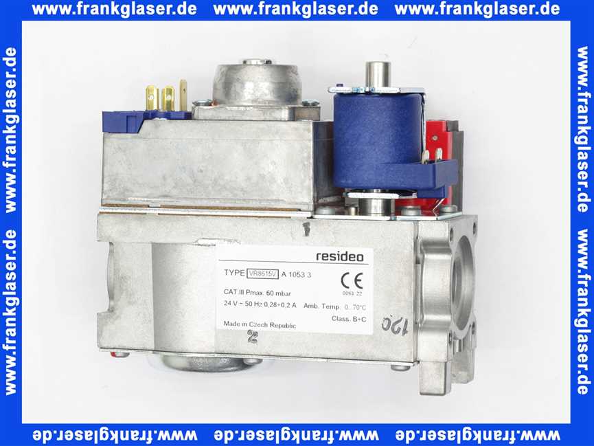 605561 Weishaupt Compakt-Gaskombiventil VR8615VA1053 24V 50Hz AC mit angebautem Gasdruckwächter