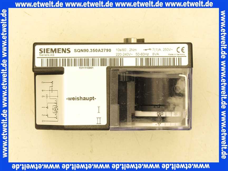 651037 Weishaupt Stellantrieb SQN90.350 220-240V 50-60Hz A2790 WG20-A
