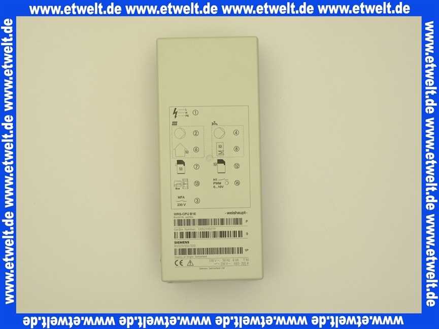 660218 Weishaupt Grundmodul WRS-CPU B2/E Typ RVS23.220/320