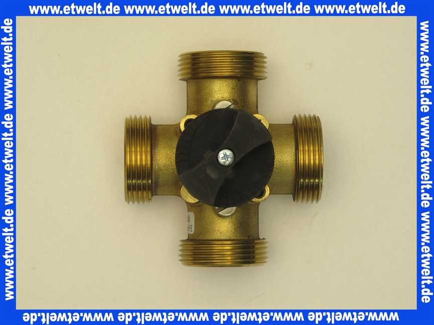 660273 Weishaupt 4-Wege-Mischer BTS 1 1/4W Ms mit Schwerkraftbremse