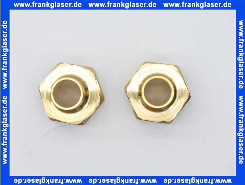 669238 Weishaupt Verschraubungs-Set: 2 St. Verschraubung INOX DN 16 auf 18 mm Ms-Stutzen