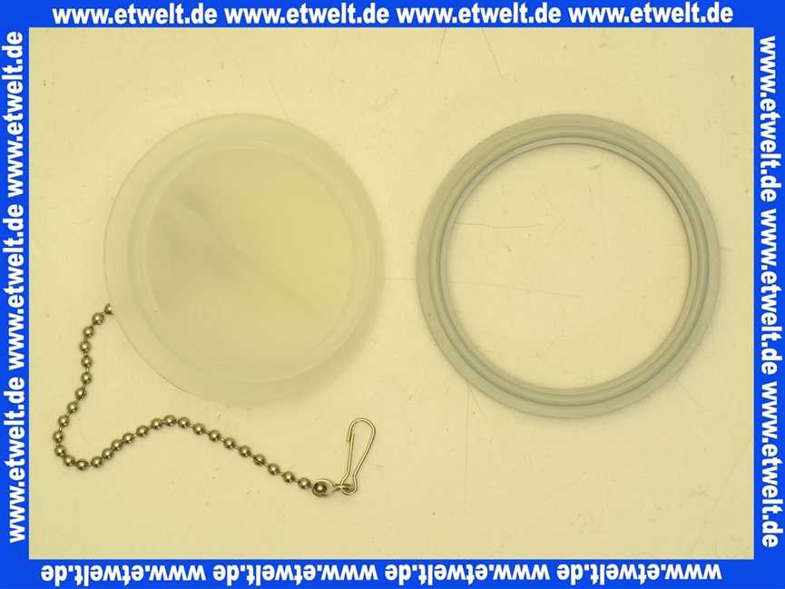 669294 Weishaupt Deckel PP DN 60 mit Dichtung für Revisionsbogen PP/PP DN 125/80 87*